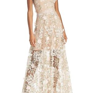 Elegant Floral Evening Gown